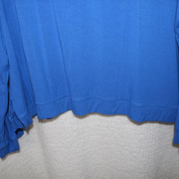 PreLoved Alexander Jane Blue Ribbed Long sleeve Crew Neck Top in Sz (L/XL) - Picture 3 of 7